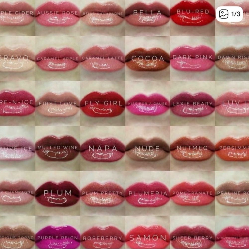 Bundle: 2 LipSense Napa 1 orchid gloss and 1 rose gloss
